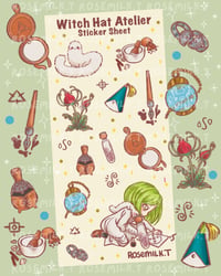 Image 1 of Student Witch  Sticker Sheet