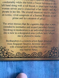 Image 4 of Smoking Samsui Woman with Yellow Box Accessory