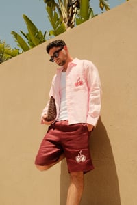Image 3 of Burgundy Shorts SS26
