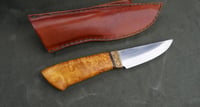 Image 3 of Bushcraft Knife Handmade Huntsman British Birch Burl