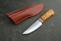 Image 7 of Bushcraft Knife Handmade Huntsman British Birch Burl