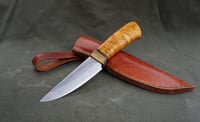 Image 13 of Bushcraft Knife Handmade Huntsman British Birch Burl