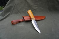 Image 16 of Bushcraft Knife Handmade Huntsman British Birch Burl