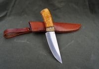 Image 17 of Bushcraft Knife Handmade Huntsman British Birch Burl