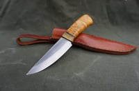 Image 21 of Bushcraft Knife Handmade Huntsman British Birch Burl