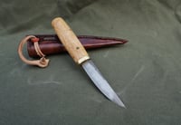 Image 13 of Puukko: Laminated Blade, Oak Handle, Leather Sheath