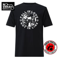 Image 1 of Fall In Love Not In Line Anarchist Punk T-shirt