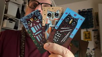 Tiny Free Verse Owls / 3-Piece Micro Art Set & Zine Series, Vol. 2 / #55 of 65