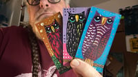 Tiny Free Verse Owls / 3-Piece Micro Art Set & Zine Series, Vol. 2 / #56 of 65