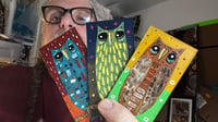 Tiny Free Verse Owls / 3-Piece Micro Art Set & Zine Series, Vol. 2 / #57 of 65