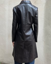 Image 4 of LONG SHEEPSKIN LEATHER COAT