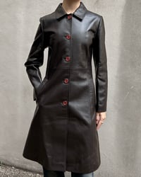 Image 2 of LONG SHEEPSKIN LEATHER COAT