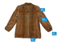 Image 9 of Vintage Pastel Mink Fur Herringbone Coat