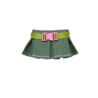  CANDY GREEN BUCKLE SKIRT
