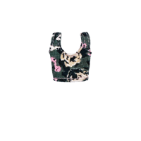 Image 1 of CANDY GREEN FLORAL TANK TOP
