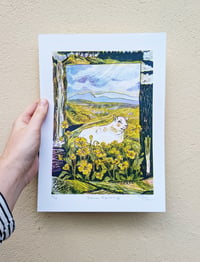 Image 4 of WALES FOREVER Bannau Brycheiniog 3 colour riso print in A3 or A4