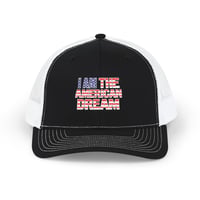 Image 1 of USA Flag 'I Like Big Cream' Snapback Trucker Cap