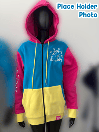 Image 1 of Party Rat Double Layered Zipper Embroidered Jacket 