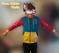 Image 3 of Party Rat Double Layered Zipper Embroidered Jacket 