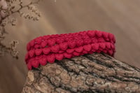 Image 2 of Heart Lace Tieback - Pinkish Red