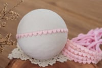 Image 1 of Heart Lace Tieback - Pink
