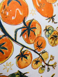 Image 1 of Summer Tomatoes A4 3 colour Riso Print