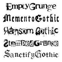 Image 3 of Destroyed Gothic Font Pack