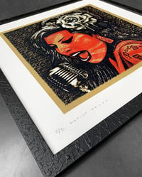 Image 4 of AMY WINEHOUSE • 2/3 AP • metallic gold • SUPPLIED FRAMED