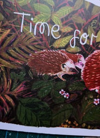 Image 3 of Time For A Nap A5 Hedgehog Digital Print
