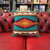 AZTEC CUSHION - TURQUOISE