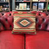 AZTEC CUSHION - BROWN, RUST AND BLACK