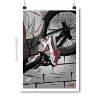 Image 1 of Sneaker Poster Jordan 4 x Nigel Sylvester “Brick After Brick”
