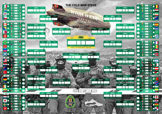 Image of The Cold War Steve 2026 World Cup Wall Chart