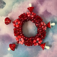 Image 13 of Monochrome Mushroom Kandi Cuff