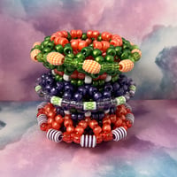 Image 1 of Triple UFO Kandi Cuff Bracelet