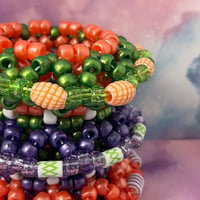 Image 2 of Triple UFO Kandi Cuff Bracelet