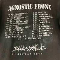 Image 5 of Agnostic Front 'Blind Justice' Euro Tour 90s M