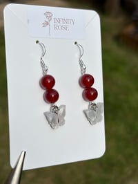 Image 3 of Butterfly Beaded Earrings