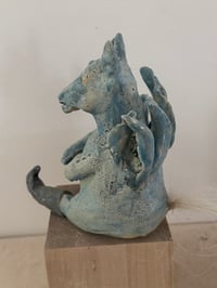 Image 9 of Clay: blue donkey with wings