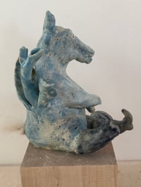 Image 10 of Clay: blue donkey with wings