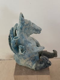 Image 8 of Clay: blue donkey with wings