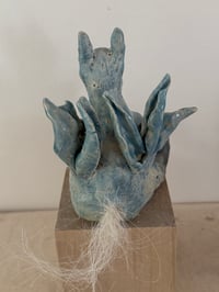 Image 11 of Clay: blue donkey with wings