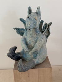 Image 7 of Clay: blue donkey with wings