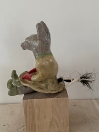 Image 7 of Clay:Donkey in red mittons