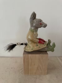 Image 11 of Clay:Donkey in red mittons