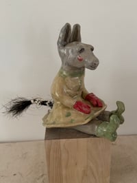 Image 12 of Clay:Donkey in red mittons