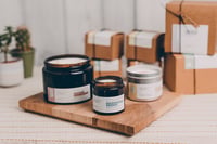 Natural Candle // Soy Wax and Essential Oil. Hand poured.