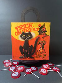 Image 3 of Handcrafted vintage Topstone-inspired Halloween candy container bag