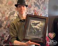 Image 2 of Original Painting - "Black Wings Watching" - FRAMED