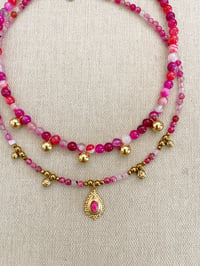 Image 3 of Collier ILHAM // Agate Rose 